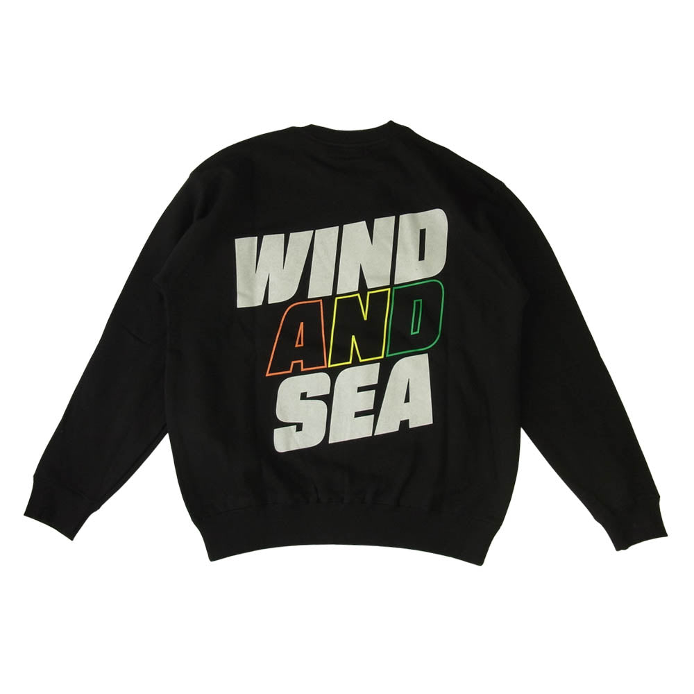 ウィンダンシー WDS-21S-TPS-05 未使用品 juicy-fresh CREW NECK フルーツ刺繍 クルーネック スウェット ブラック系 L【極上美品】【中古】