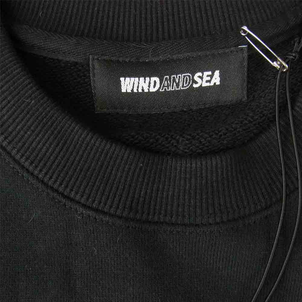 ウィンダンシー WDS-21S-TPS-05 未使用品 juicy-fresh CREW NECK フルーツ刺繍 クルーネック スウェット ブラック系 L【極上美品】【中古】