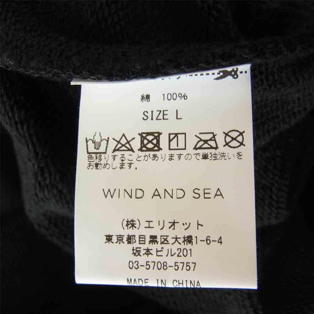 ウィンダンシー WDS-21S-TPS-05 未使用品 juicy-fresh CREW NECK フルーツ刺繍 クルーネック スウェット ブラック系 L【極上美品】【中古】