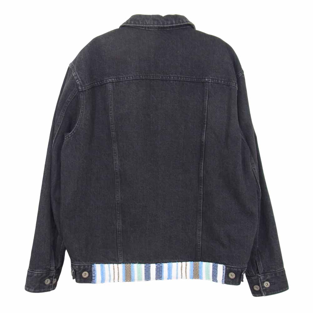 クオン 20SS 2001-JK06 CHORE COAT 裂き織り デニムジャケット  ブラック系 M【新古品】【未使用】【中古】