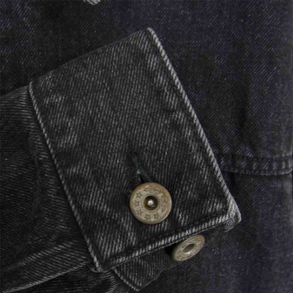 クオン 20SS 2001-JK06 CHORE COAT 裂き織り デニムジャケット  ブラック系 M【新古品】【未使用】【中古】