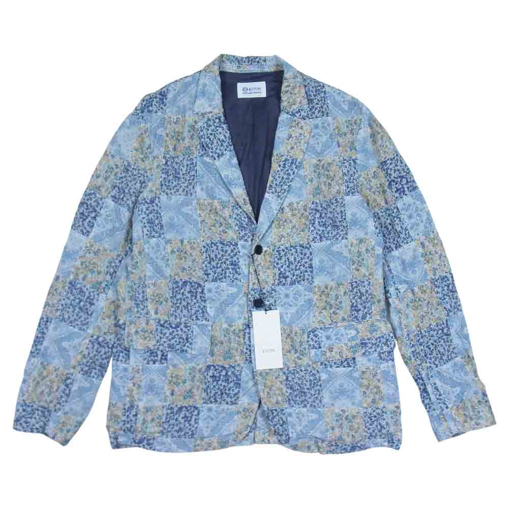 クオン 2101-JK0508 FLORAL PATCHWORK EASY BLAZER フローラル パッチワーク ブレザー マルチカラー系 M【新古品】【未使用】【中古】