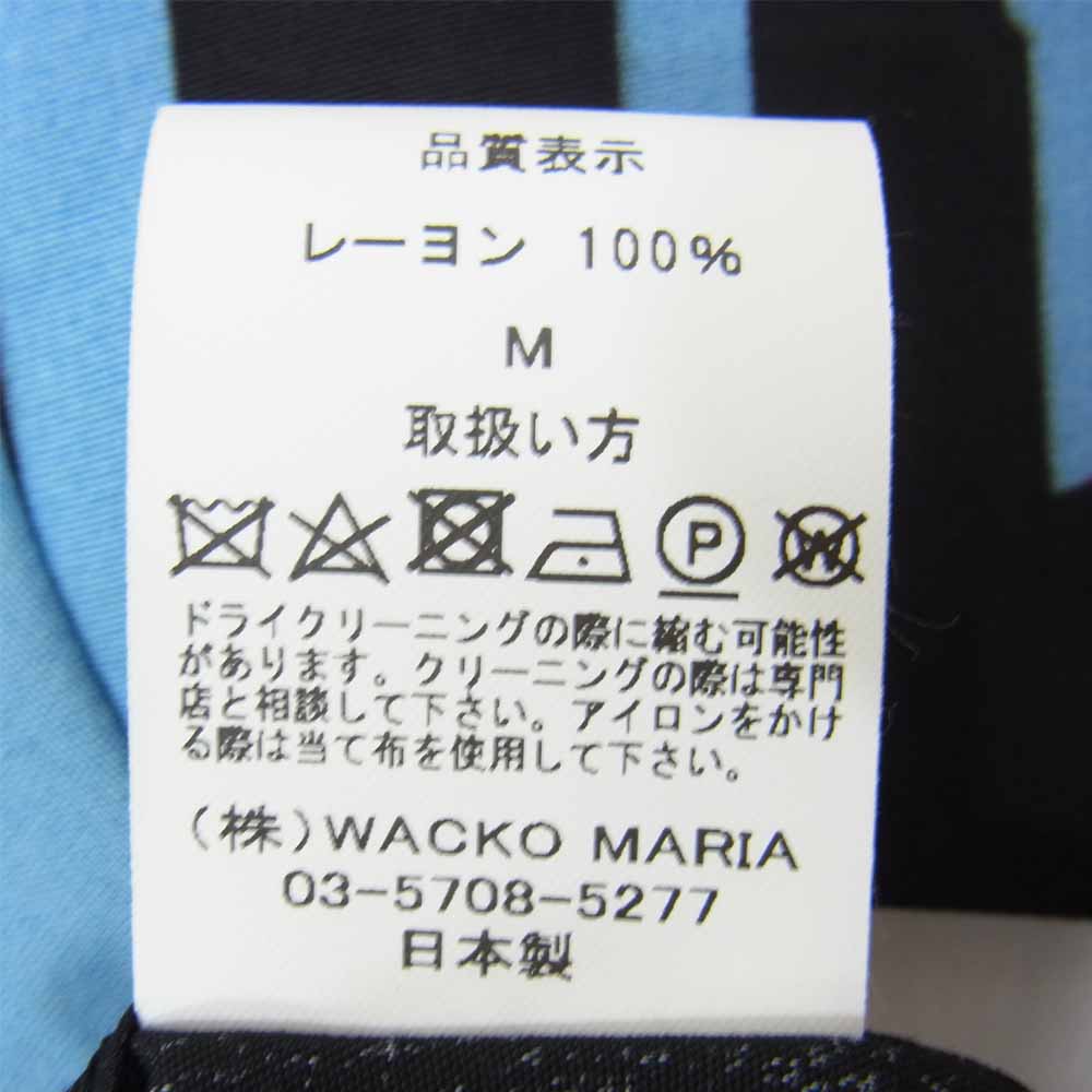 WACKO MARIA ワコマリア DJHARVEY-WM-HI02 DJ HARVEY L/S HAWAIIAN SHIRT ハワイアン 長袖 レーヨン シャツ マルチカラー系 M【新古品】【未使用】【中古】