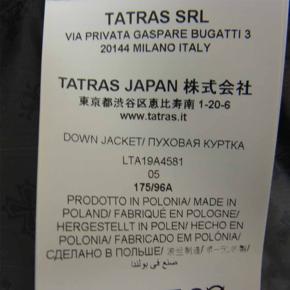 TATRAS タトラス LTA19A4581 国内正規品 CIMA チマ ファー フード ダウン コート ブラック系 05【中古】