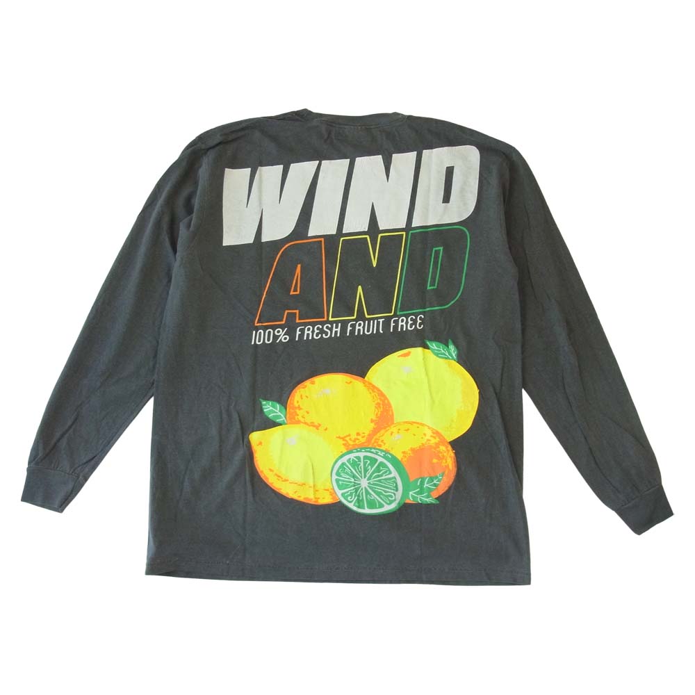 WIND AND SEA ウィンダンシー 21SS WDS-21S-TPS-04 L/S T-SHIRT Charcoal ロングスリーブ Tシャツ チャコール L L【新古品】【未使用】【中古】
