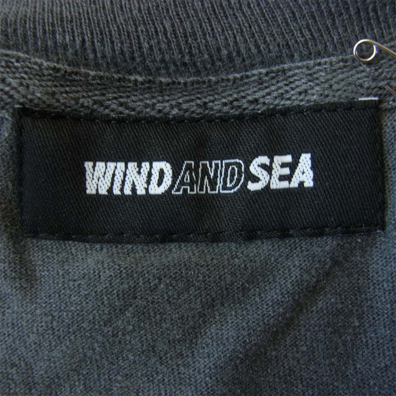 WIND AND SEA ウィンダンシー 21SS WDS-21S-TPS-04 L/S T-SHIRT Charcoal ロングスリーブ Tシャツ チャコール L L【新古品】【未使用】【中古】