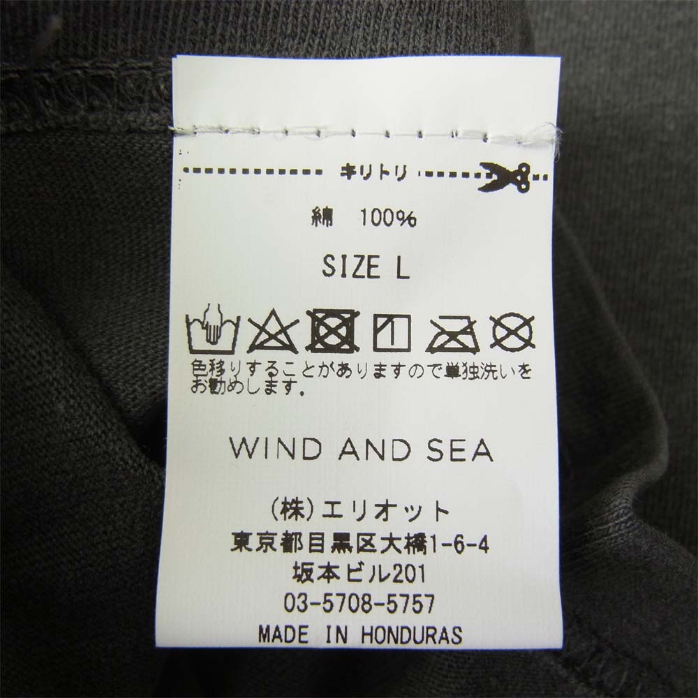 WIND AND SEA ウィンダンシー 20AW WDS-20A-CS-02 L/S T-SHIRT Charcoal ロングスリーブ Tシャツ  チャコール系 L【新古品】【未使用】【中古】