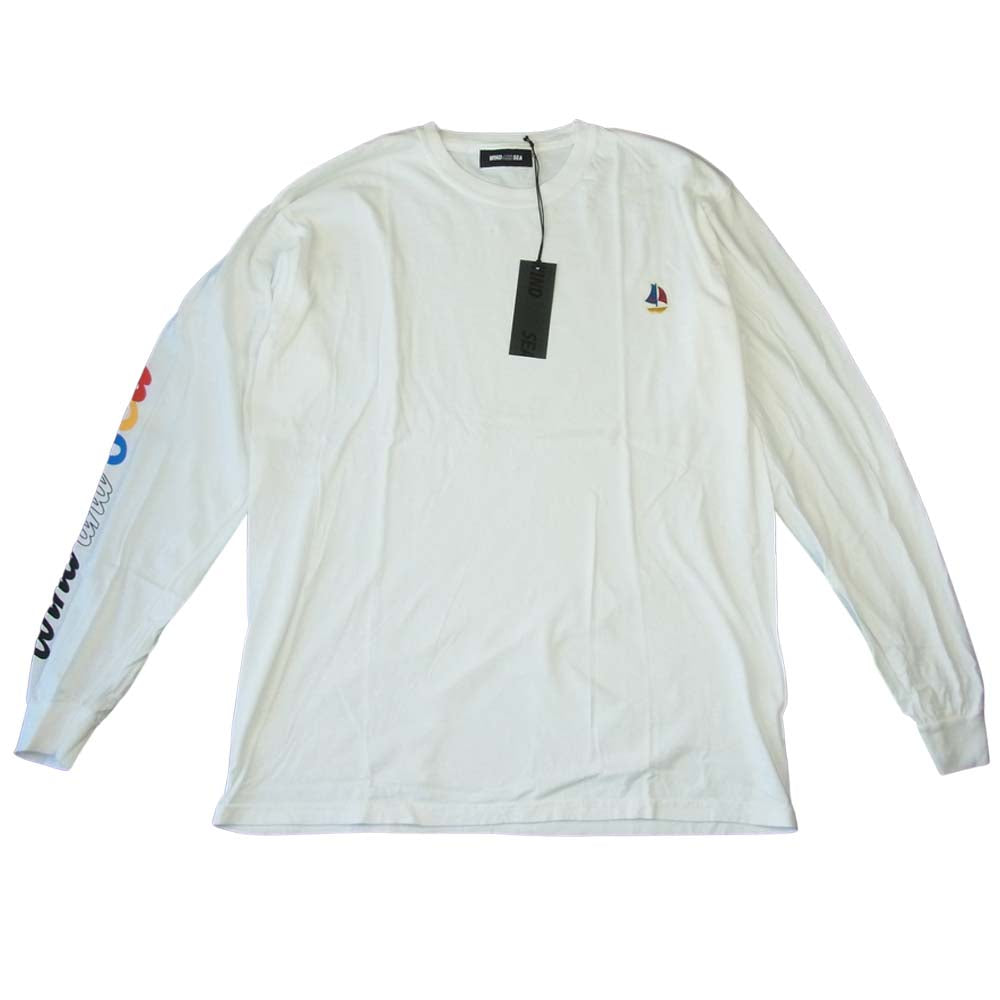 WIND AND SEA ウィンダンシー 20AW WDS-20A-CS-02 L/S T-SHIRT White ロングスリーブ Tシャツ ホワイト系 L【新古品】【未使用】【中古】