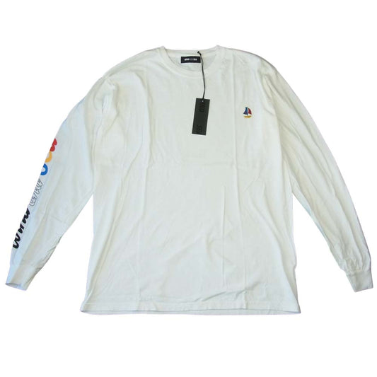WIND AND SEA ウィンダンシー 20AW WDS-20A-CS-02 L/S T-SHIRT White ロングスリーブ Tシャツ ホワイト系 L【新古品】【未使用】【中古】