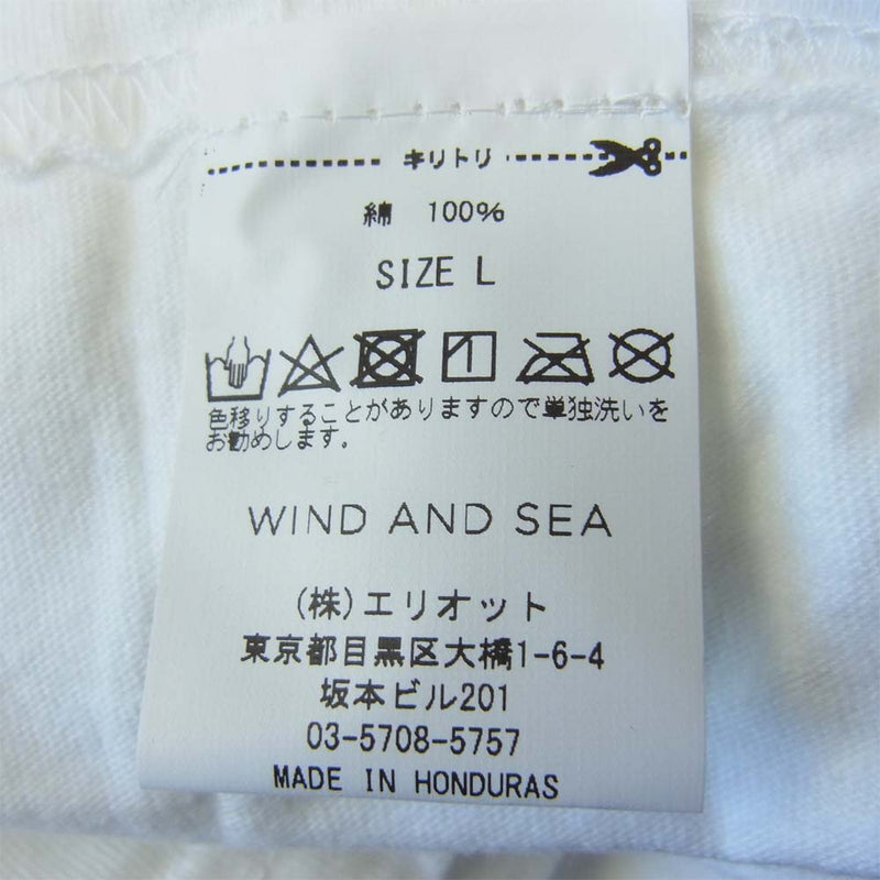 WIND AND SEA ウィンダンシー 20AW WDS-20A-CS-02 L/S T-SHIRT White ロングスリーブ Tシャツ ホワイト系 L【新古品】【未使用】【中古】