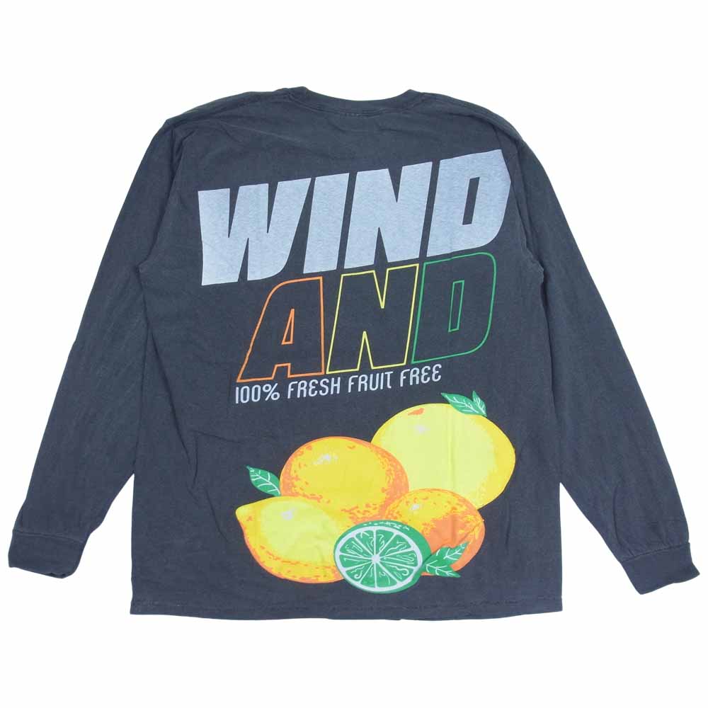 WIND AND SEA ウィンダンシー 21SS WDS-21S-TPS-04 L/S T-SHIRT Charcoal ロングスリーブ Tシャツ チャコール L L【新古品】【未使用】【中古】