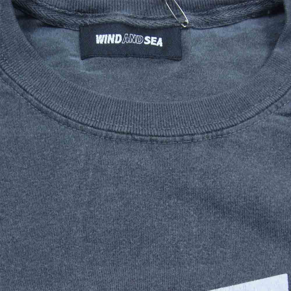 WIND AND SEA ウィンダンシー 21SS WDS-21S-TPS-04 L/S T-SHIRT Charcoal ロングスリーブ Tシャツ チャコール L L【新古品】【未使用】【中古】