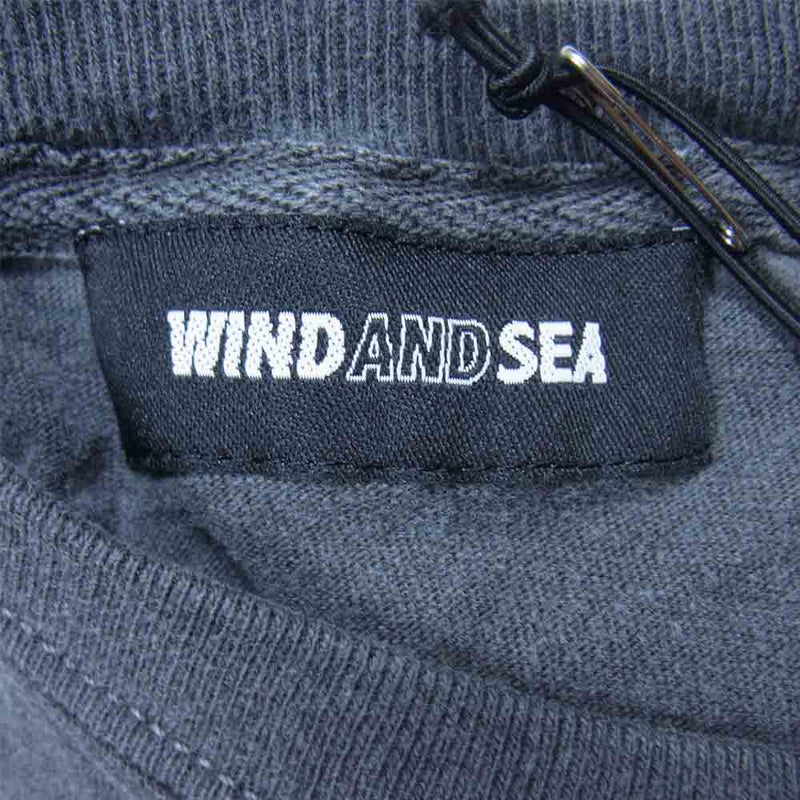 WIND AND SEA ウィンダンシー 21SS WDS-21S-TPS-04 L/S T-SHIRT Charcoal ロングスリーブ Tシャツ チャコール L L【新古品】【未使用】【中古】