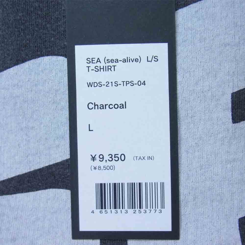 WIND AND SEA ウィンダンシー 21SS WDS-21S-TPS-04 L/S T-SHIRT Charcoal ロングスリーブ Tシャツ チャコール L L【新古品】【未使用】【中古】