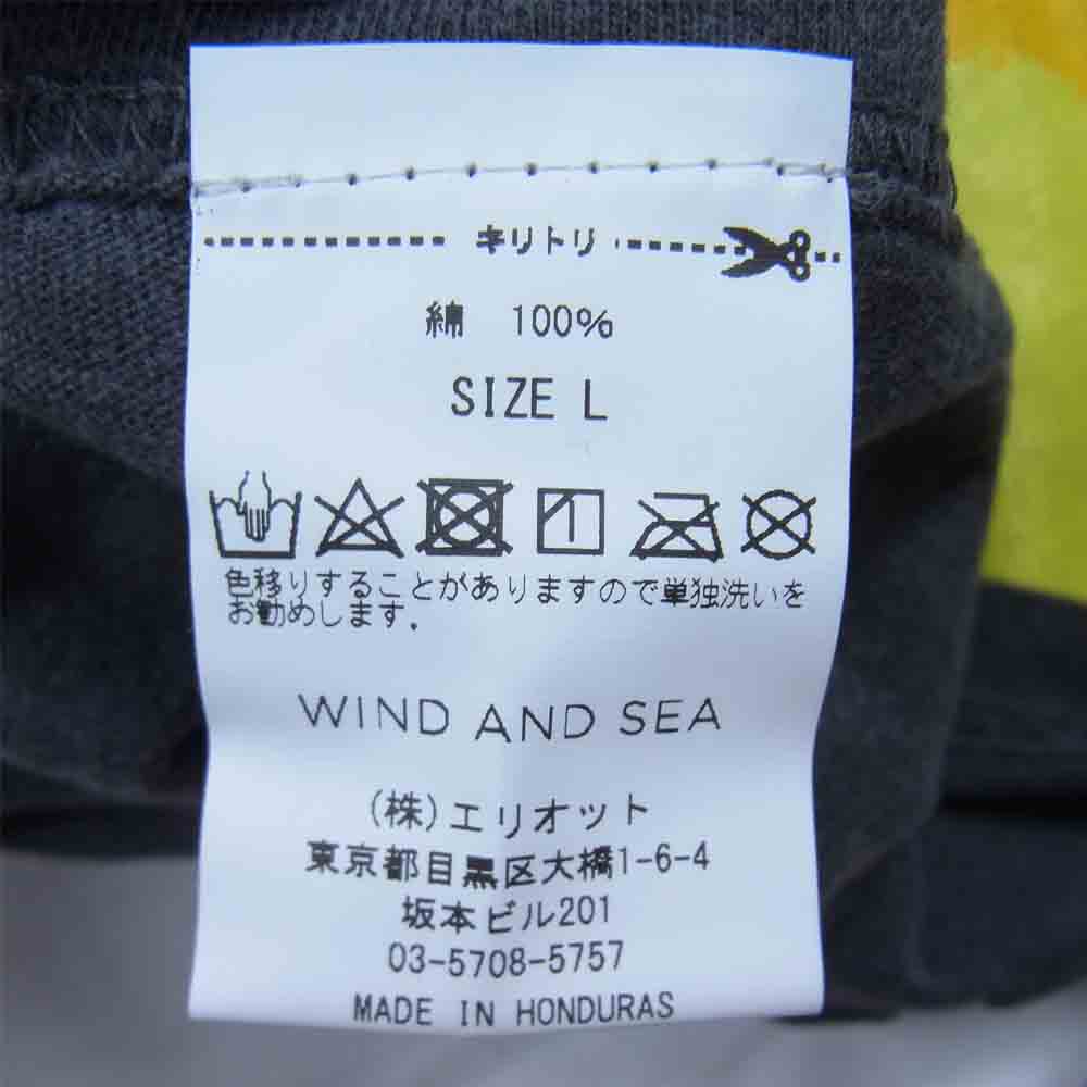 WIND AND SEA ウィンダンシー 21SS WDS-21S-TPS-04 L/S T-SHIRT Charcoal ロングスリーブ Tシャツ チャコール L L【新古品】【未使用】【中古】