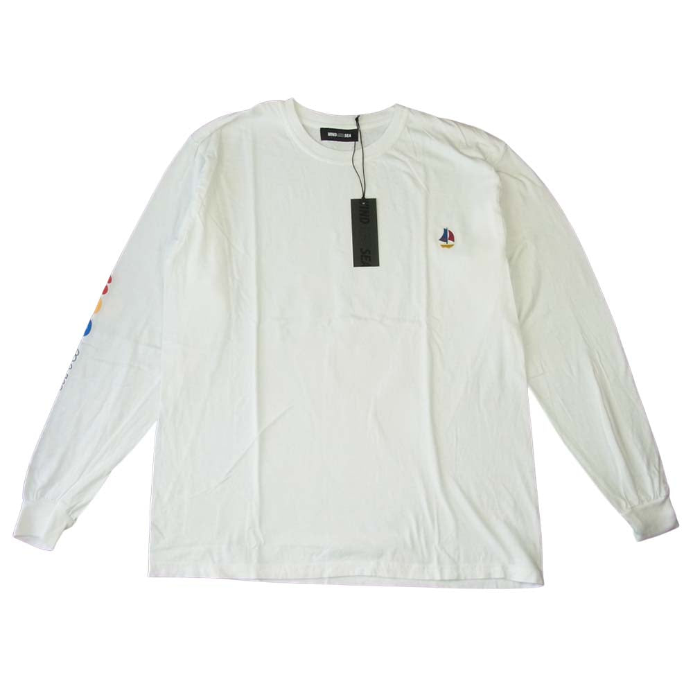 WIND AND SEA ウィンダンシー 20AW WDS-20A-CS-02 L/S T-SHIRT White ロングスリーブ Tシャツ  ホワイト系 L【新古品】【未使用】【中古】