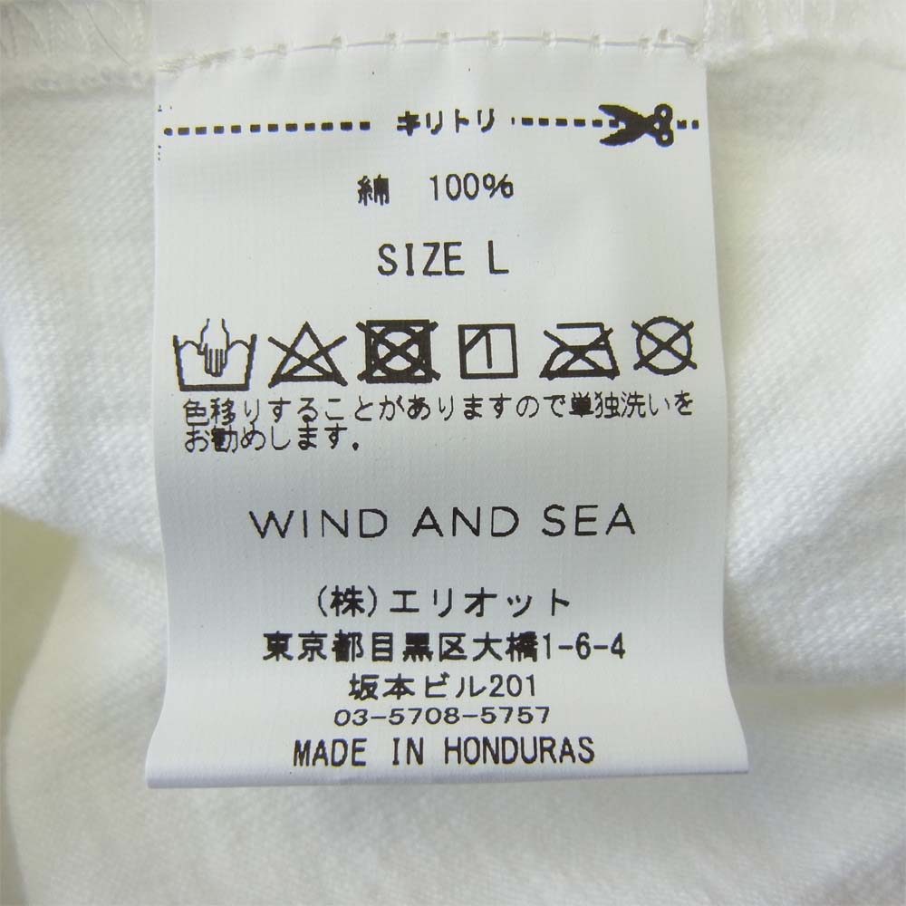WIND AND SEA ウィンダンシー 20AW WDS-20A-CS-02 L/S T-SHIRT White ロングスリーブ Tシャツ  ホワイト系 L【新古品】【未使用】【中古】