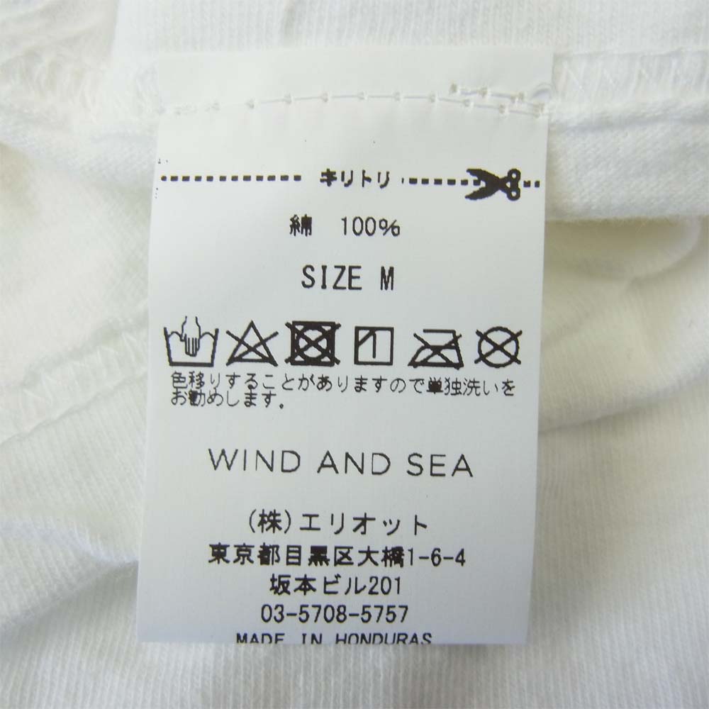 WIND AND SEA ウィンダンシー 20AW WDS-20A-CS-02 L/S T-SHIRT White ロングスリーブ Tシャツ  ホワイト系 M【新古品】【未使用】【中古】