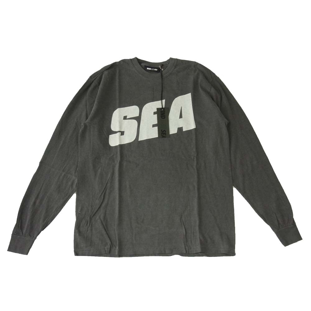 WIND AND SEA ウィンダンシー 21SS WDS-21S-TPS-04 L/S T-SHIRT Charcoal ロングスリーブ Tシャツ チャコール M M【新古品】【未使用】【中古】