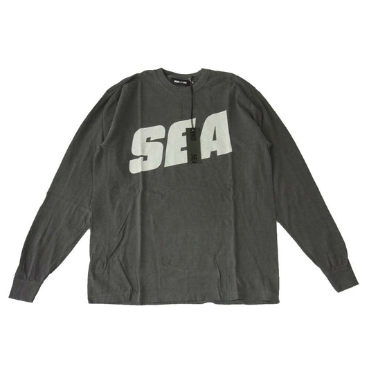 WIND AND SEA ウィンダンシー 21SS WDS-21S-TPS-04 L/S T-SHIRT Charcoal ロングスリーブ Tシャツ チャコール M M【新古品】【未使用】【中古】