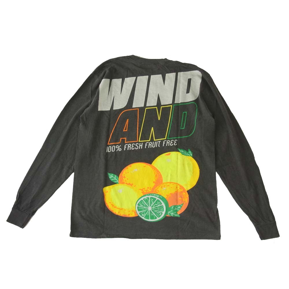 WIND AND SEA ウィンダンシー 21SS WDS-21S-TPS-04 L/S T-SHIRT Charcoal ロングスリーブ Tシャツ チャコール M M【新古品】【未使用】【中古】