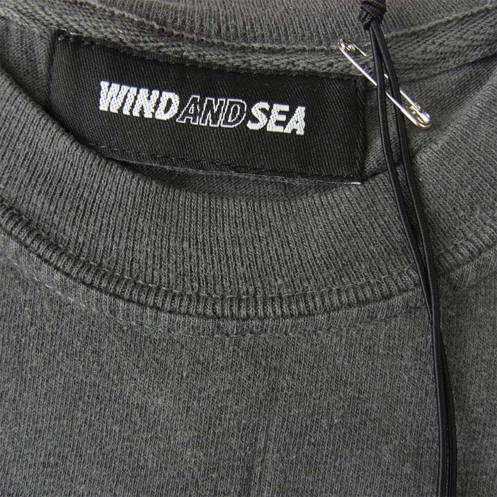 WIND AND SEA ウィンダンシー 21SS WDS-21S-TPS-04 L/S T-SHIRT Charcoal ロングスリーブ Tシャツ チャコール M M【新古品】【未使用】【中古】