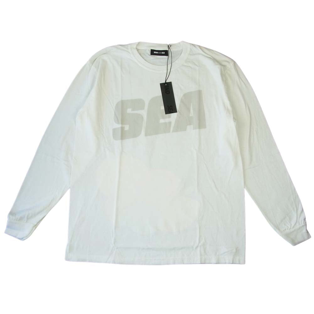 WIND AND SEA ウィンダンシー 21SS WDS-21S-TPS-04 L/S T-SHIRT White ロングスリーブ Tシャツ  オフホワイト系 L【新古品】【未使用】【中古】