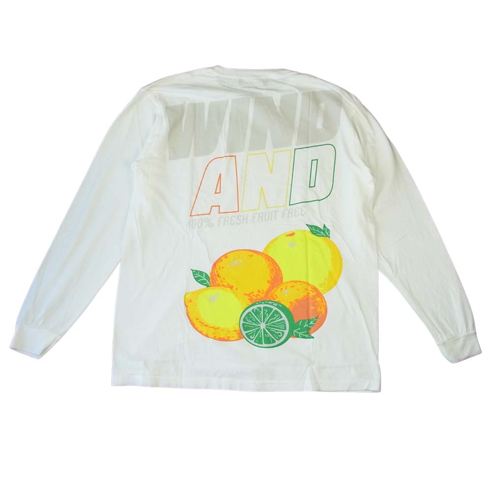 WIND AND SEA ウィンダンシー 21SS WDS-21S-TPS-04 L/S T-SHIRT White ロングスリーブ Tシャツ  オフホワイト系 L【新古品】【未使用】【中古】