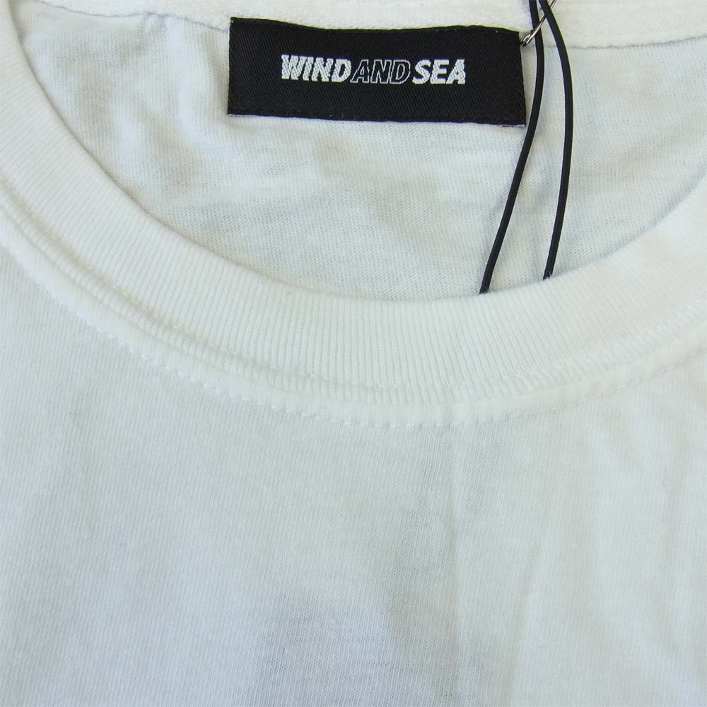 WIND AND SEA ウィンダンシー 21SS WDS-21S-TPS-04 L/S T-SHIRT White ロングスリーブ Tシャツ  オフホワイト系 L【新古品】【未使用】【中古】