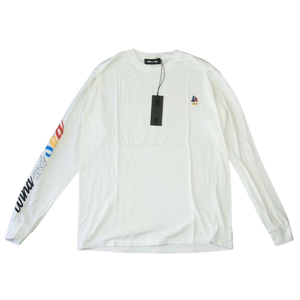 WIND AND SEA ウィンダンシー 20AW WDS-20A-CS-02 L/S T-SHIRT White ロングスリーブ Tシャツ  ホワイト系 M【新古品】【未使用】【中古】