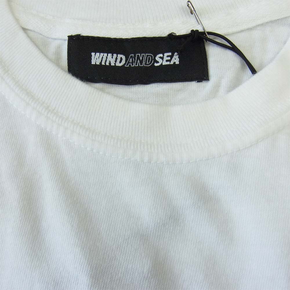 WIND AND SEA ウィンダンシー 20AW WDS-20A-CS-02 L/S T-SHIRT White ロングスリーブ Tシャツ  ホワイト系 M【新古品】【未使用】【中古】
