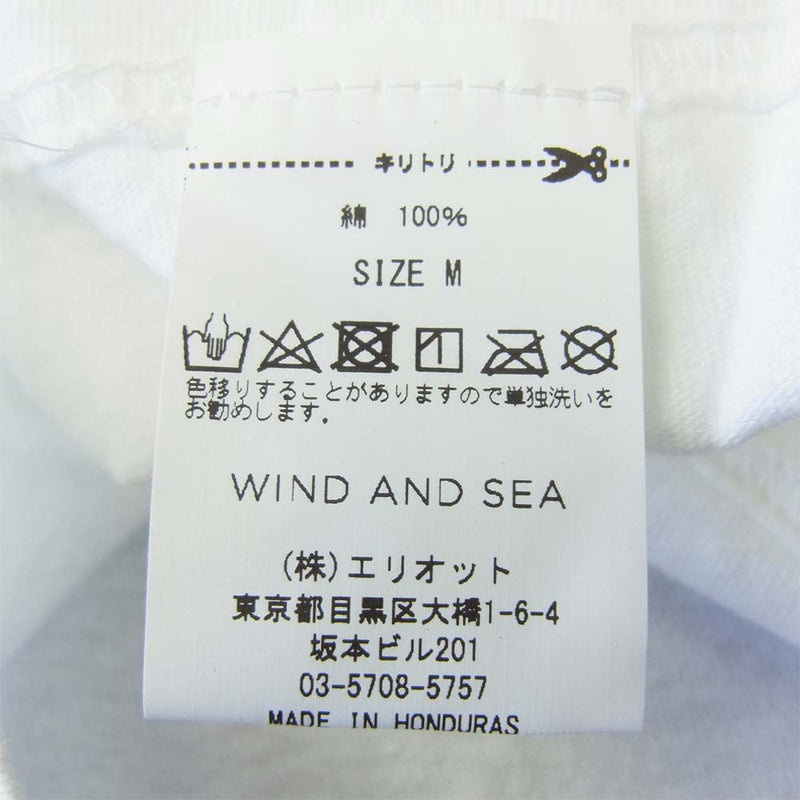 WIND AND SEA ウィンダンシー 20AW WDS-20A-CS-02 L/S T-SHIRT White ロングスリーブ Tシャツ  ホワイト系 M【新古品】【未使用】【中古】