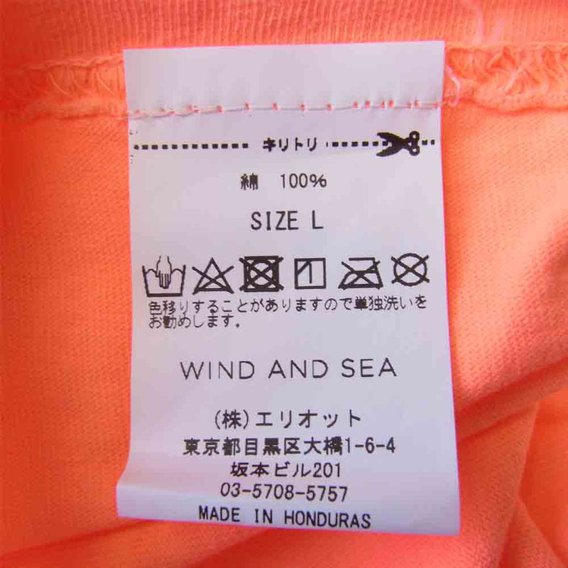 WIND AND SEA ウィンダンシー 20AW WDS-20A-CS-02 L/S T-SHIRT Pink ロングスリーブ Tシャツ ピンク L ピンク系 L【新古品】【未使用】【中古】
