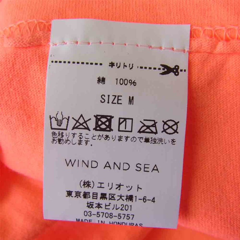 WIND AND SEA ウィンダンシー 20AW WDS-20A-CS-02 L/S T-SHIRT Pink ロングスリーブ Tシャツ ピンク M ピンク系 M【新古品】【未使用】【中古】