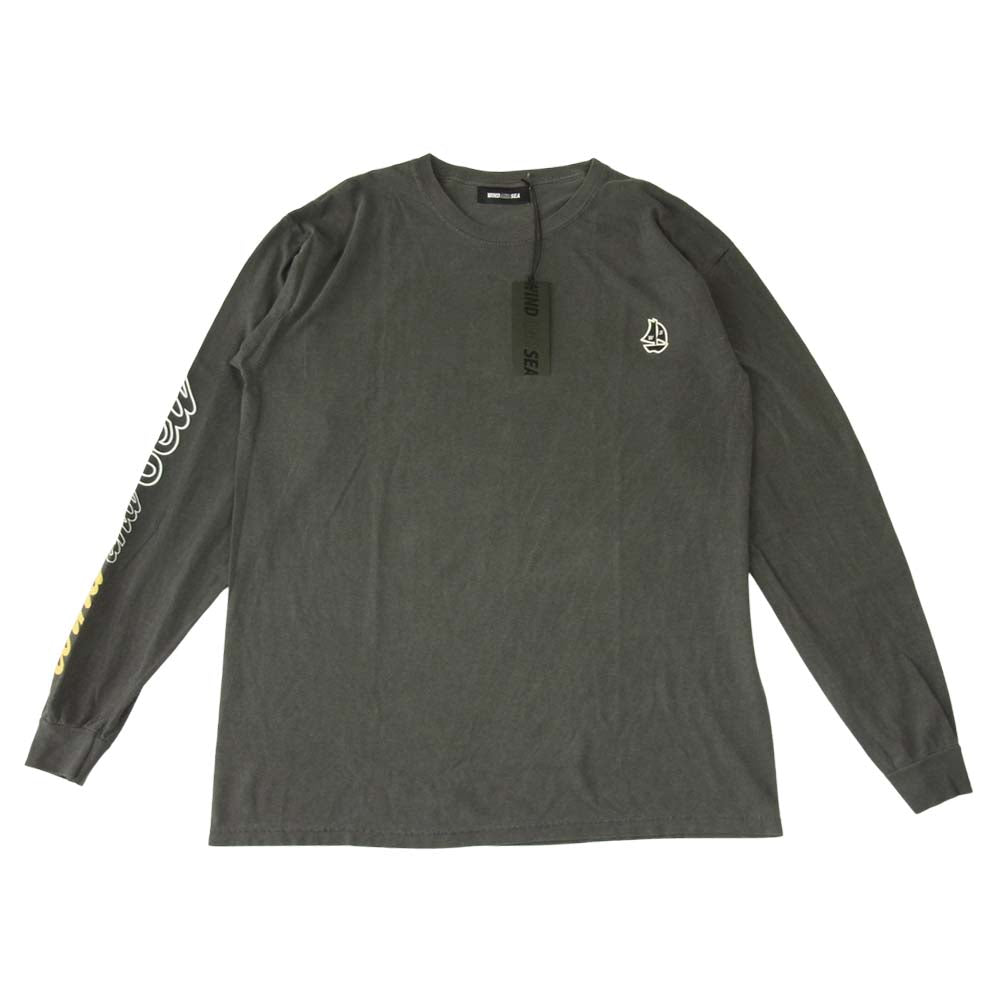 WIND AND SEA ウィンダンシー 20AW WDS-20A-CS-02 L/S T-SHIRT Charcoal ロングスリーブ Tシャツ チャコール L チャコール系 L【新古品】【未使用】【中古】