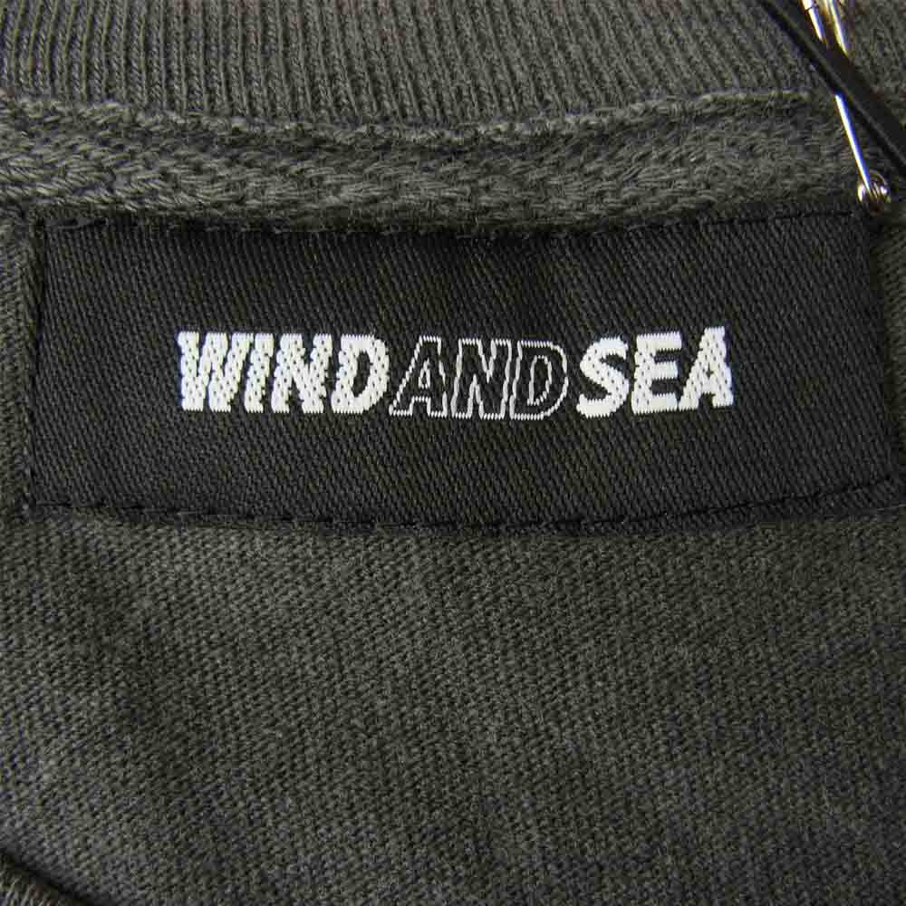 WIND AND SEA ウィンダンシー 20AW WDS-20A-CS-02 L/S T-SHIRT Charcoal ロングスリーブ Tシャツ チャコール L チャコール系 L【新古品】【未使用】【中古】