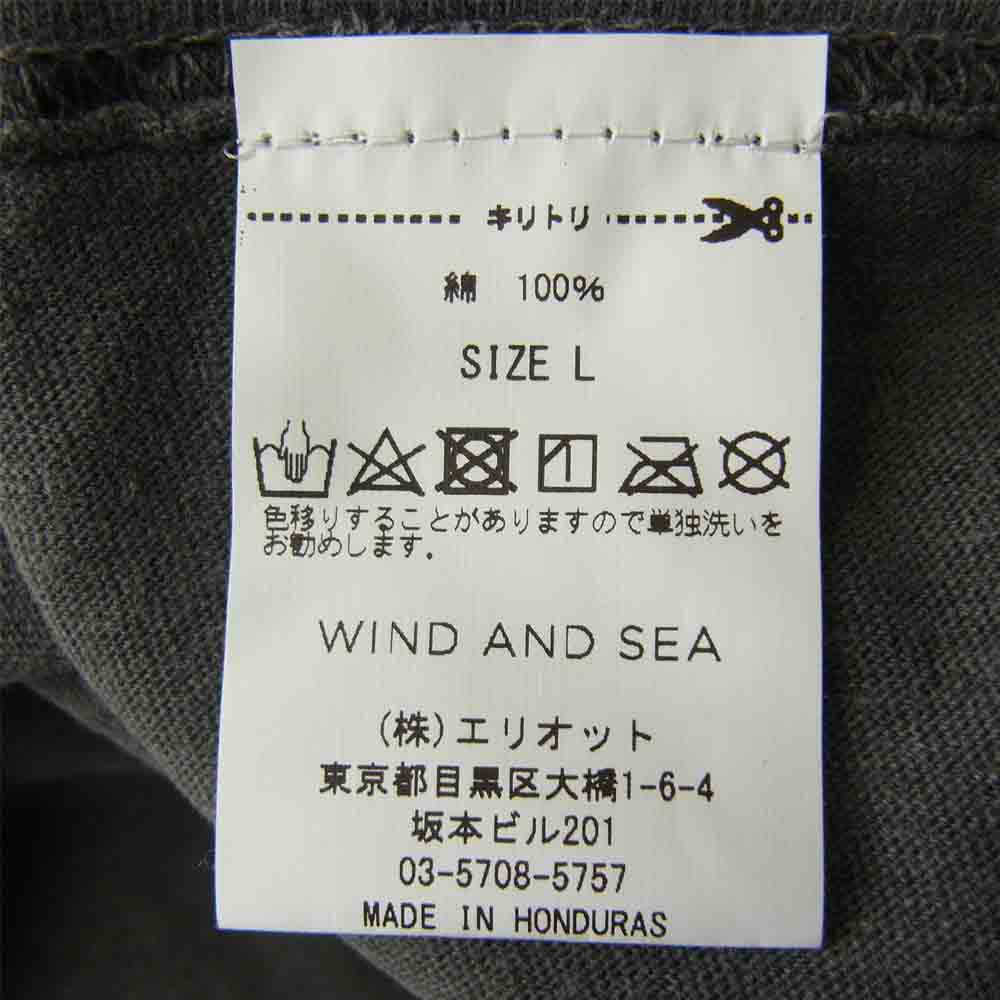 WIND AND SEA ウィンダンシー 20AW WDS-20A-CS-02 L/S T-SHIRT Charcoal ロングスリーブ Tシャツ チャコール L チャコール系 L【新古品】【未使用】【中古】