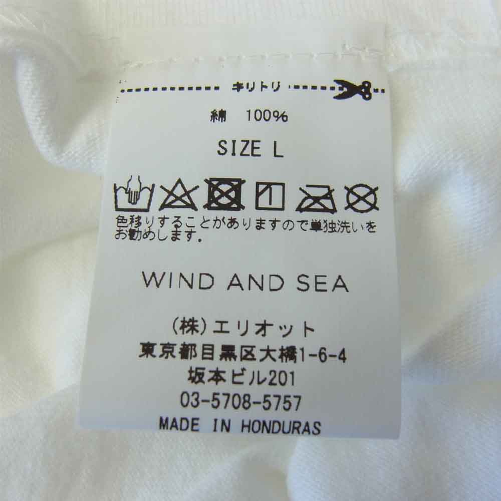 WIND AND SEA ウィンダンシー 20AW WDS-20A-CS-02 L/S T-SHIRT White ロングスリーブ Tシャツ  ホワイト系 L【新古品】【未使用】【中古】