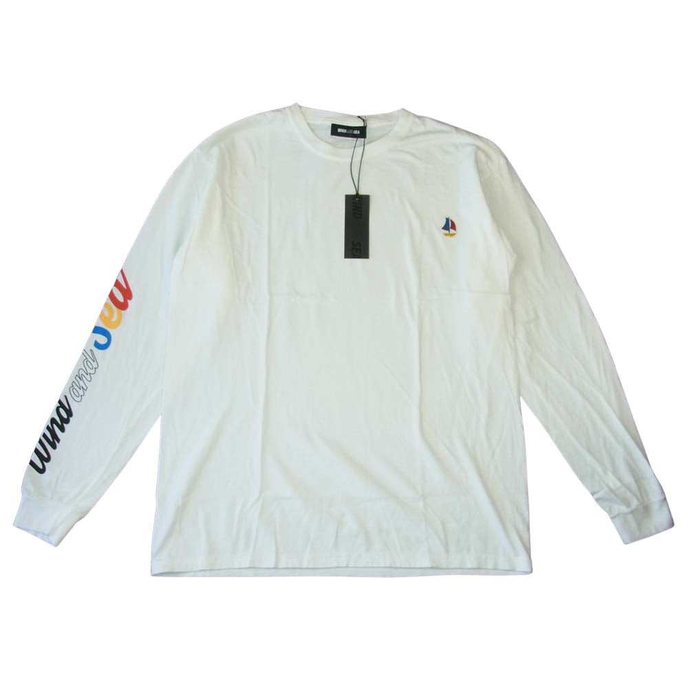 WIND AND SEA ウィンダンシー 20AW WDS-20A-CS-02 L/S T-SHIRT White ロングスリーブ Tシャツ  ホワイト系 L【新古品】【未使用】【中古】