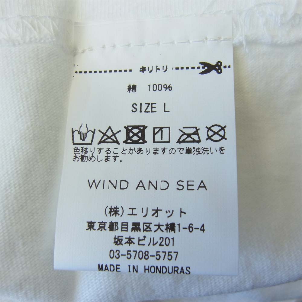 WIND AND SEA ウィンダンシー 20AW WDS-20A-CS-02 L/S T-SHIRT White ロングスリーブ Tシャツ  ホワイト系 L【新古品】【未使用】【中古】