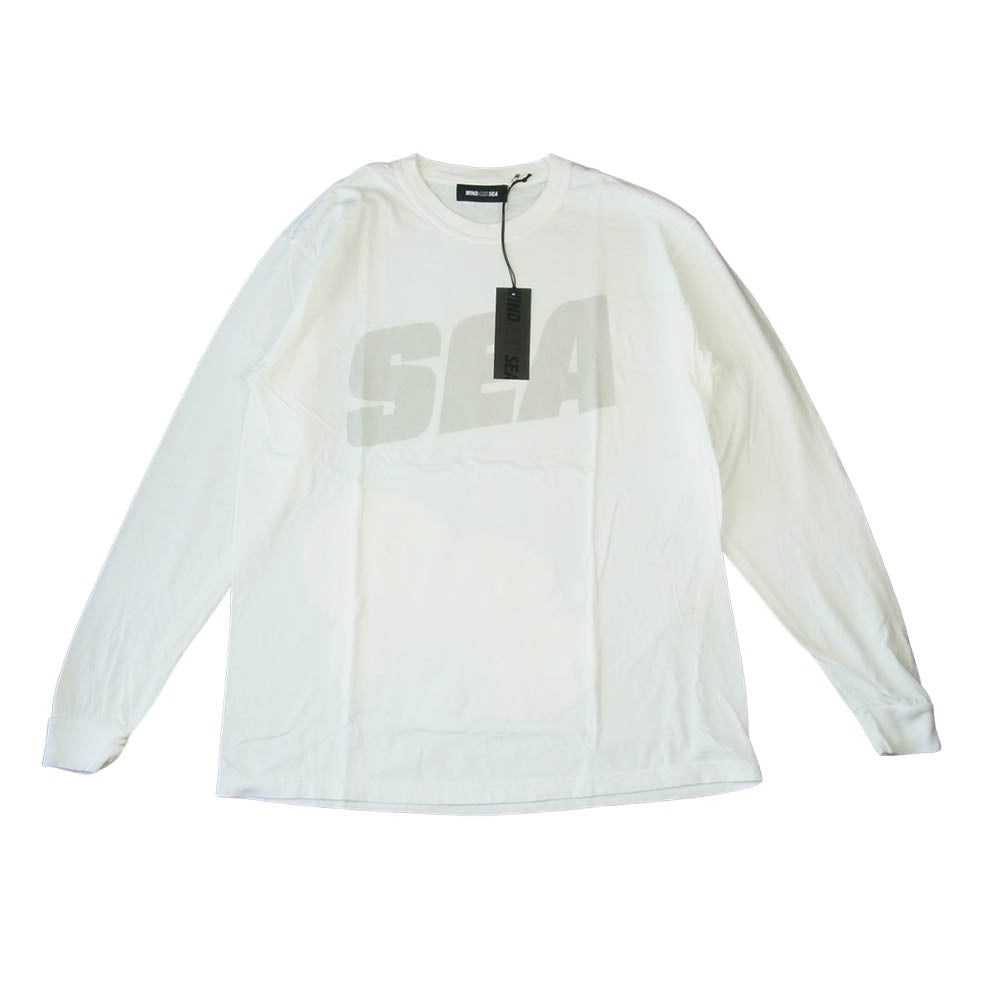 WIND AND SEA ウィンダンシー 21SS WDS-21S-TPS-04 L/S T-SHIRT White ロングスリーブ Tシャツ  ホワイト系 L【新古品】【未使用】【中古】
