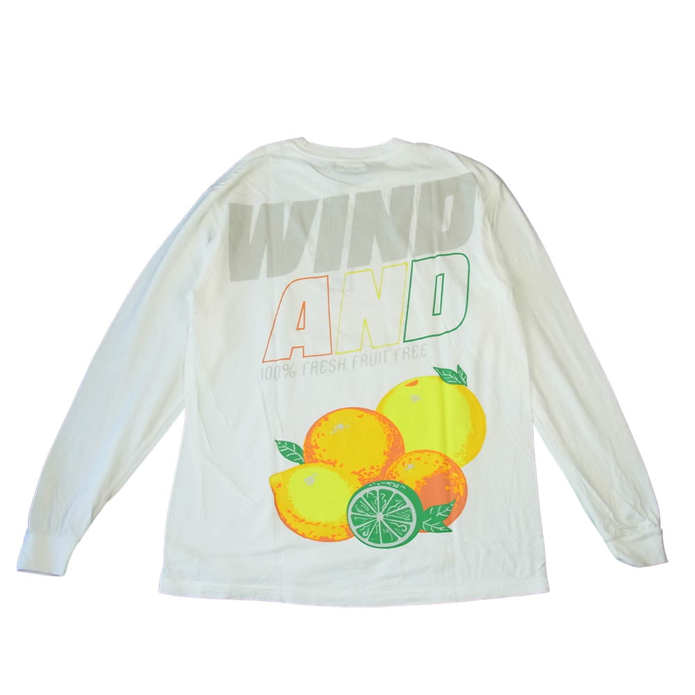 WIND AND SEA ウィンダンシー 21SS WDS-21S-TPS-04 L/S T-SHIRT White ロングスリーブ Tシャツ  ホワイト系 L【新古品】【未使用】【中古】