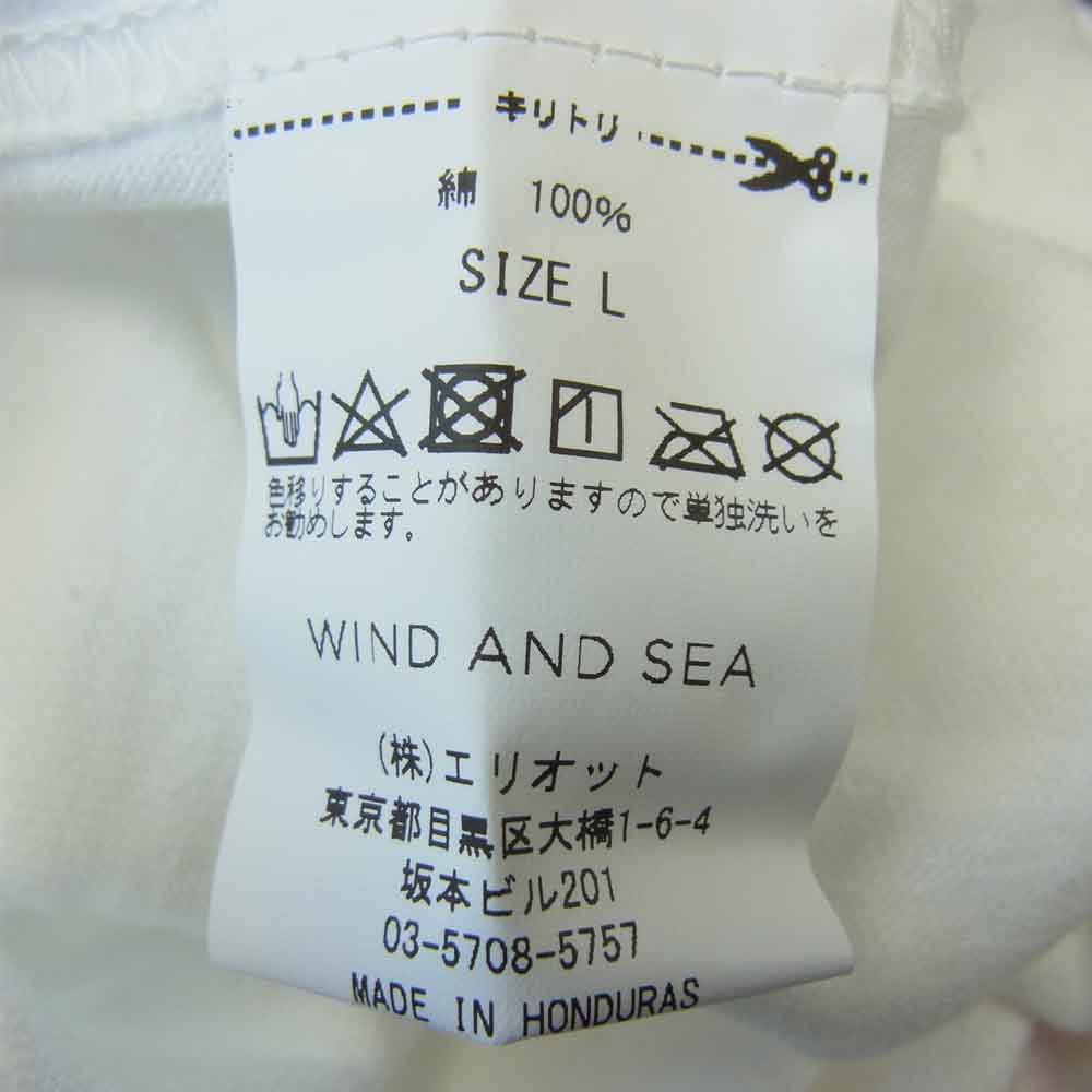 WIND AND SEA ウィンダンシー 21SS WDS-21S-TPS-04 L/S T-SHIRT White ロングスリーブ Tシャツ  ホワイト系 L【新古品】【未使用】【中古】