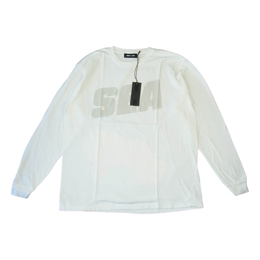 WIND AND SEA ウィンダンシー 21SS WDS-21S-TPS-04 L/S T-SHIRT White ロングスリーブ Tシャツ  ホワイト系 L【新古品】【未使用】【中古】