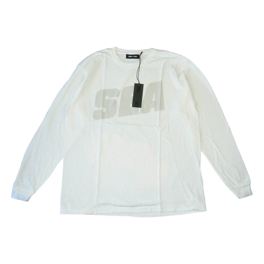 WIND AND SEA ウィンダンシー 21SS WDS-21S-TPS-04 L/S T-SHIRT White ロングスリーブ Tシャツ  ホワイト系 L【新古品】【未使用】【中古】