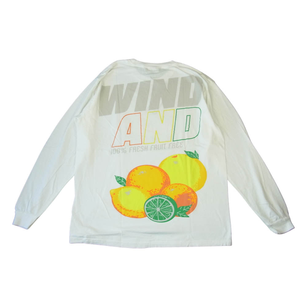 WIND AND SEA ウィンダンシー 21SS WDS-21S-TPS-04 L/S T-SHIRT White ロングスリーブ Tシャツ  ホワイト系 L【新古品】【未使用】【中古】