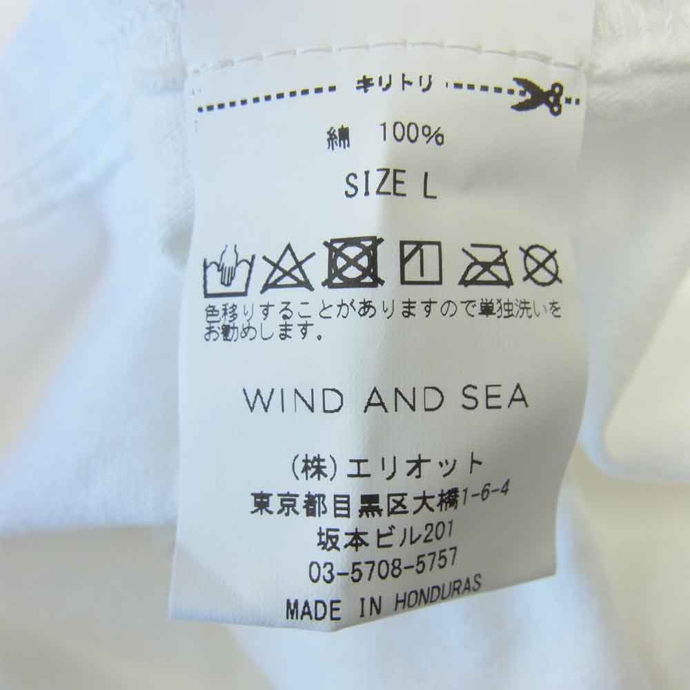 WIND AND SEA ウィンダンシー 21SS WDS-21S-TPS-04 L/S T-SHIRT White ロングスリーブ Tシャツ  ホワイト系 L【新古品】【未使用】【中古】