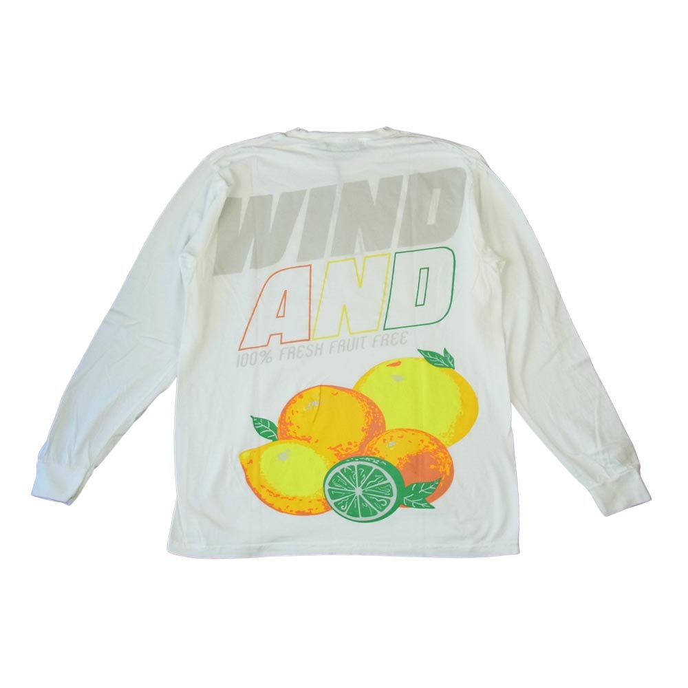WIND AND SEA ウィンダンシー 21SS WDS-21S-TPS-04 L/S T-SHIRT White ロングスリーブ Tシャツ M ホワイト系 M【新古品】【未使用】【中古】