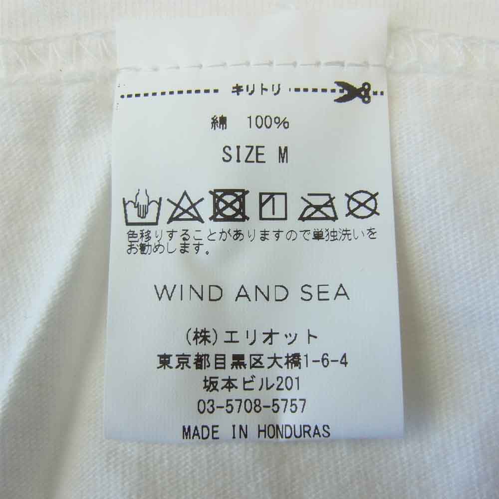 WIND AND SEA ウィンダンシー 21SS WDS-21S-TPS-04 L/S T-SHIRT White ロングスリーブ Tシャツ M ホワイト系 M【新古品】【未使用】【中古】