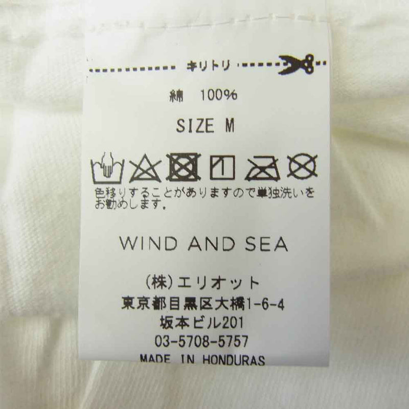 WIND AND SEA ウィンダンシー 20AW WDS-20A-CS-02 L/S T-SHIRT White ロングスリーブ Tシャツ ホワイト系 M【新古品】【未使用】【中古】